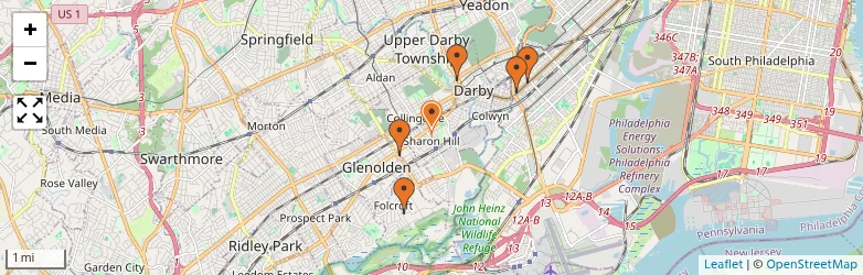 Related schools map