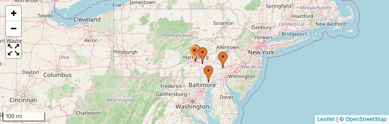 Related schools map