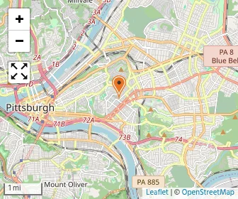 Map of Western Psychiatric Institute