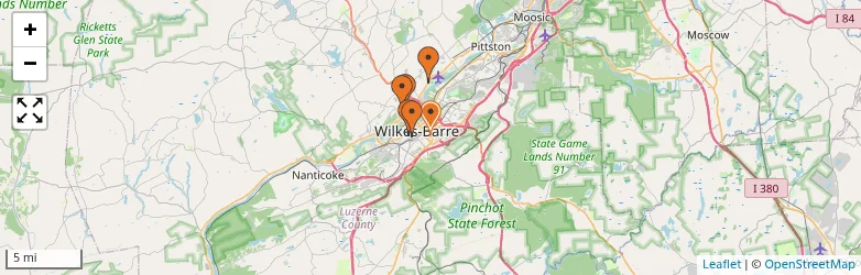 Related schools map