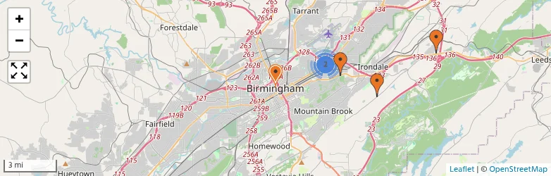 Related schools map