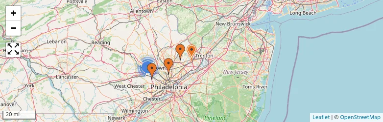 Related schools map