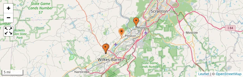 Related schools map
