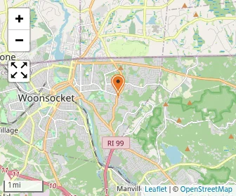Map of Greater Woonsocket Catholic Regional School System
