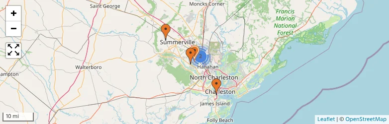 Related schools map