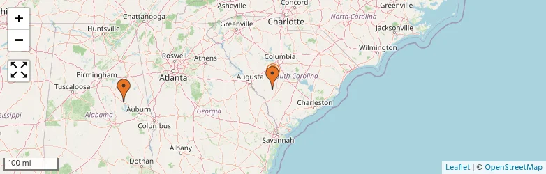 Related schools map