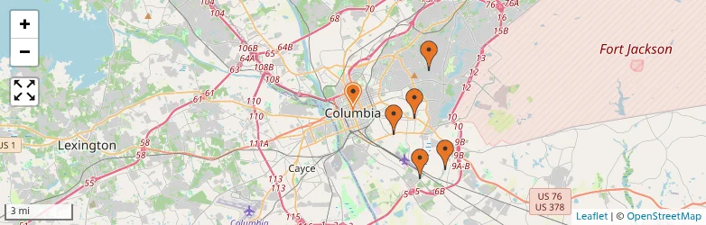 Related schools map