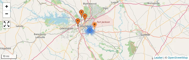 Related schools map