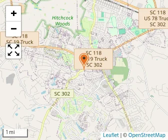 Map of South Aiken Baptist Christian School