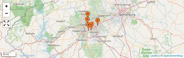 Related schools map