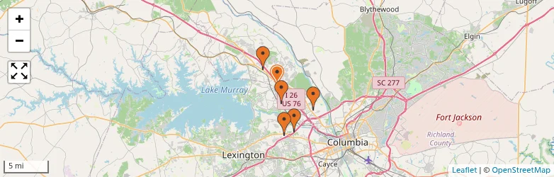 Related schools map