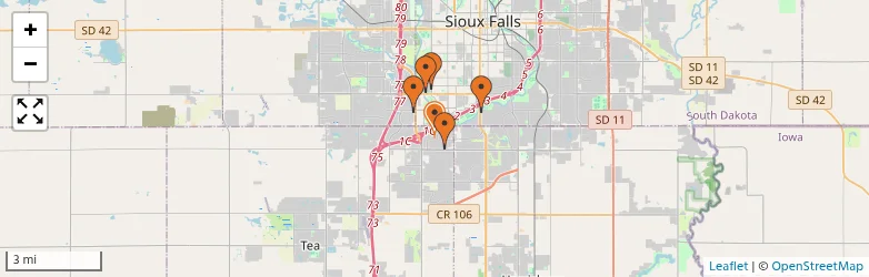 Related schools map