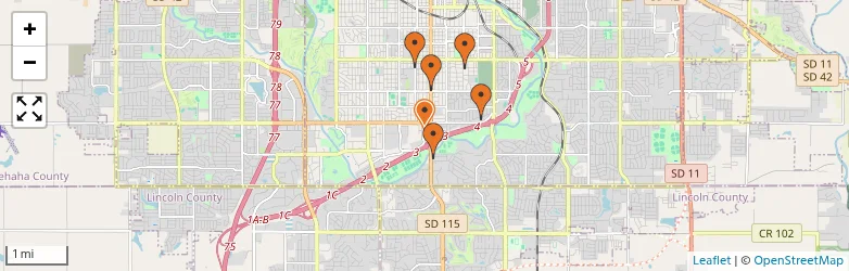 Related schools map