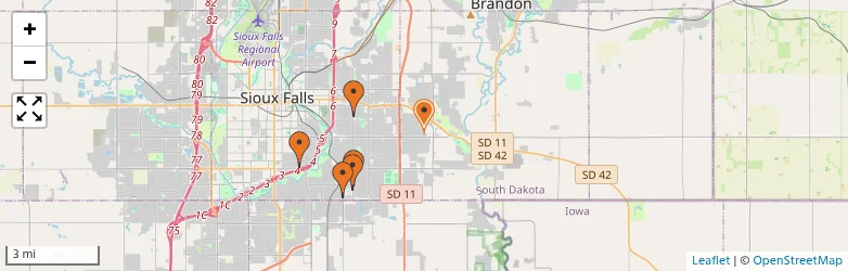 Related schools map