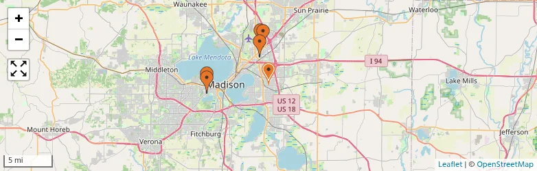 Related schools map