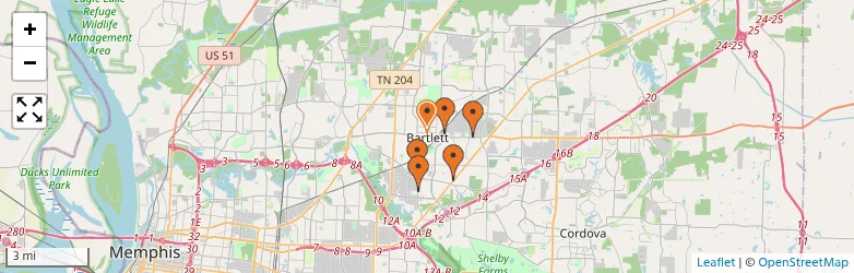 Related schools map