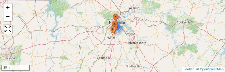 Related schools map