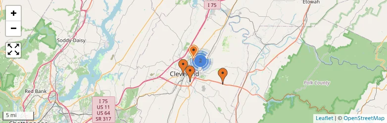 Related schools map