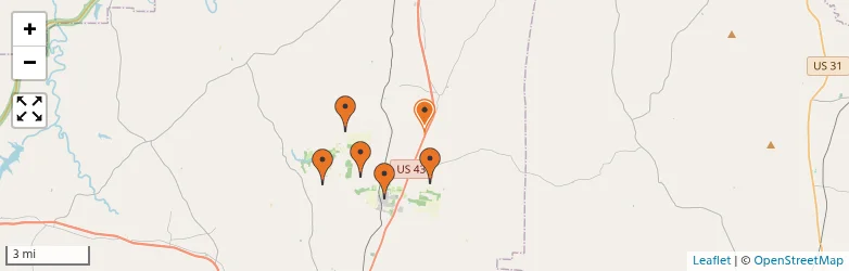 Related schools map