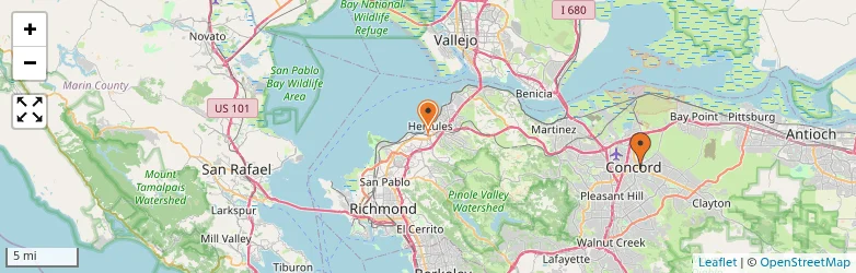 Related schools map