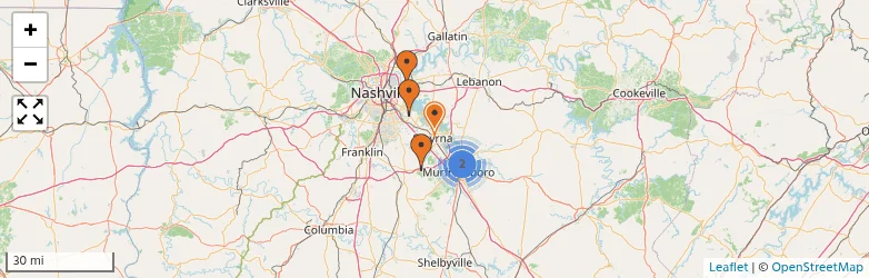Related schools map