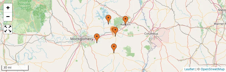 Related schools map
