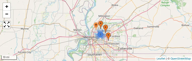 Related schools map