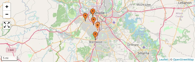 Related schools map
