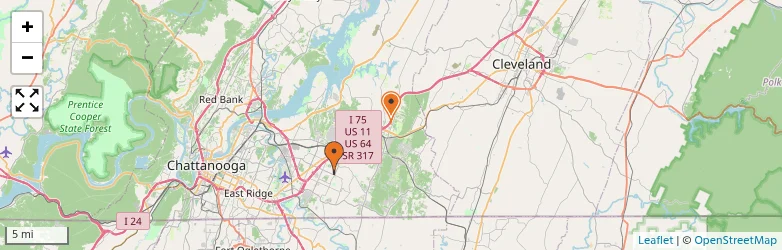 Related schools map