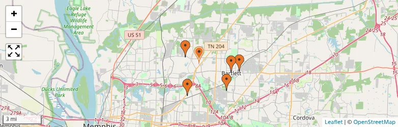Related schools map