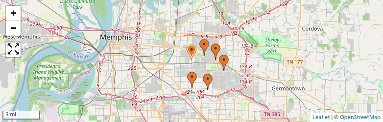 Related schools map