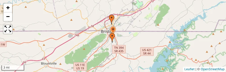 Related schools map
