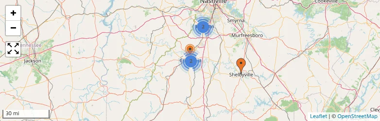 Related schools map