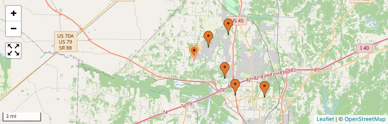 Related schools map