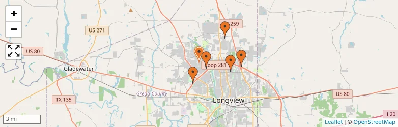 Related schools map