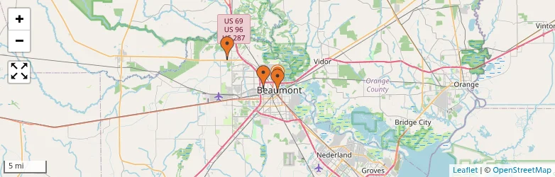Related schools map