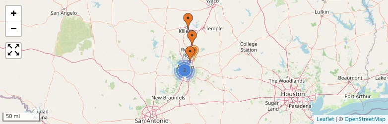 Related schools map