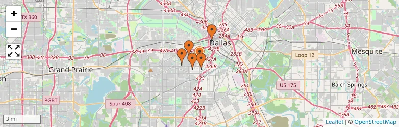 Related schools map