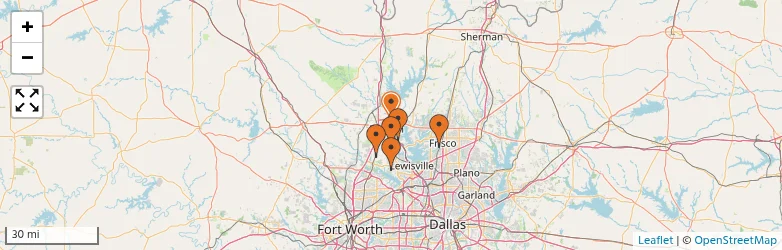 Related schools map