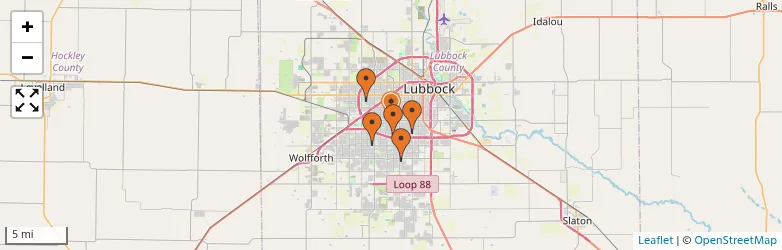 Related schools map