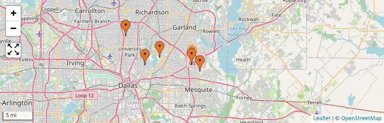 Related schools map