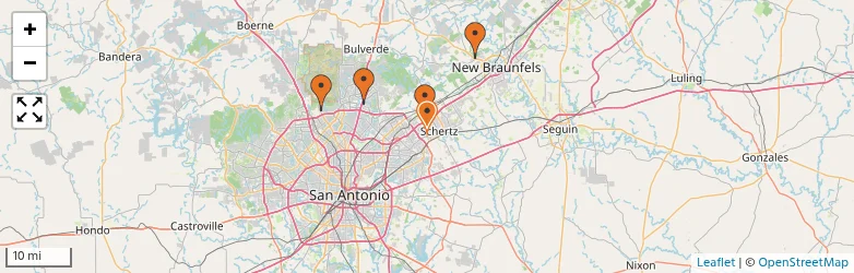 Related schools map