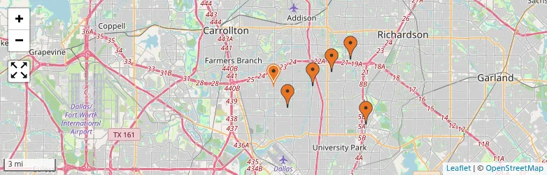 Related schools map