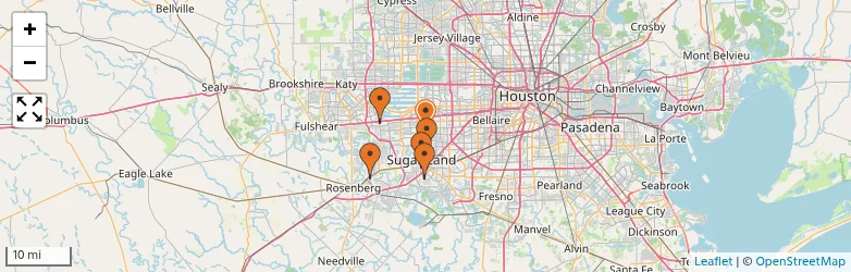 Related schools map