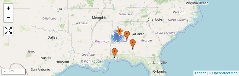 Related schools map
