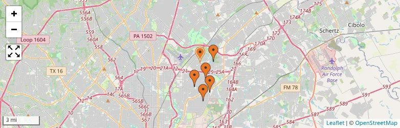 Related schools map
