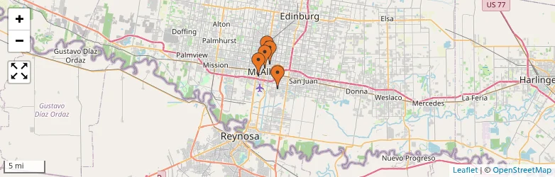 Related schools map