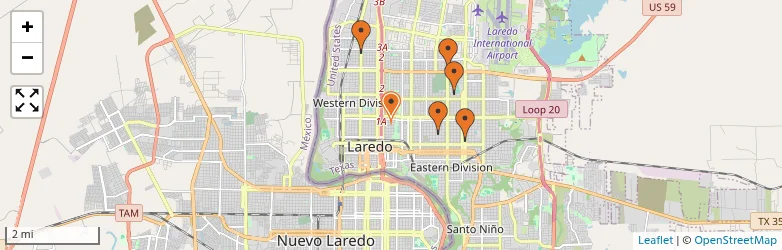 Related schools map