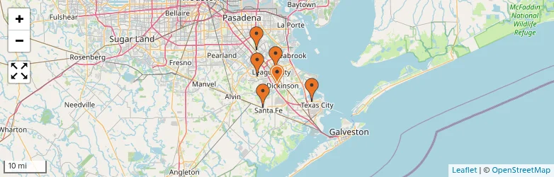 Related schools map