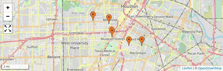 Related schools map